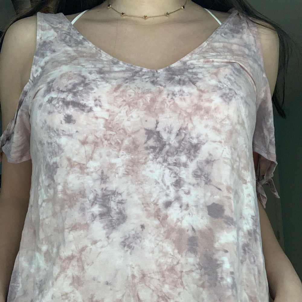 TieDye Cold Shoulder Shirt
